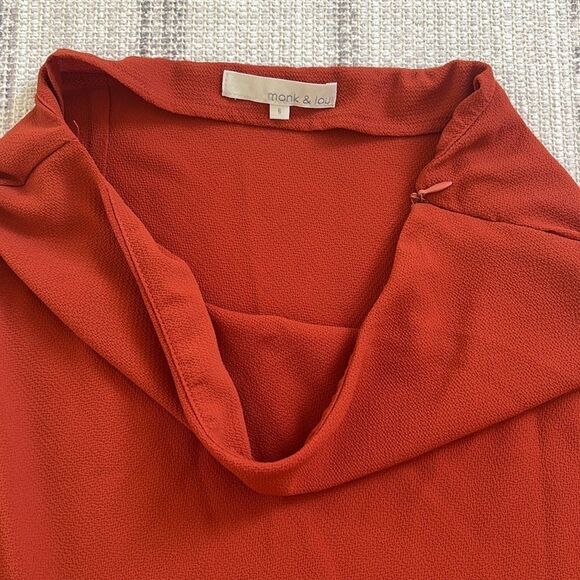 Rust colored midi skirt - Picture 2 of 5